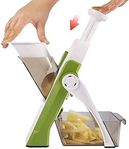 Slicer for Vegetables, Meal Prep with Thickness, Size Adjustment bae740-fe