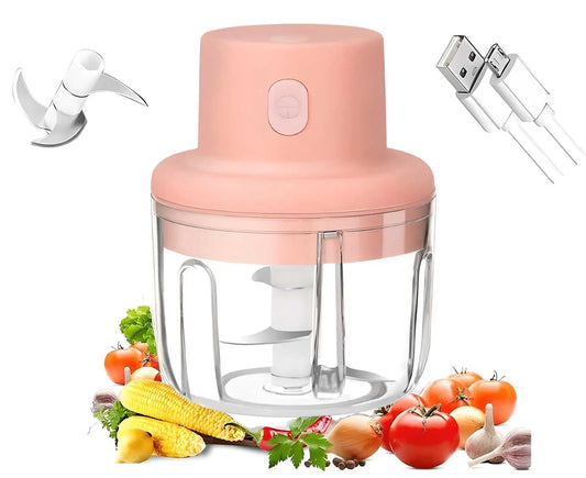 USB Rechargeable Speedy Mini Chopper Slicer for Food Supplement Machine Blender bae740-fe