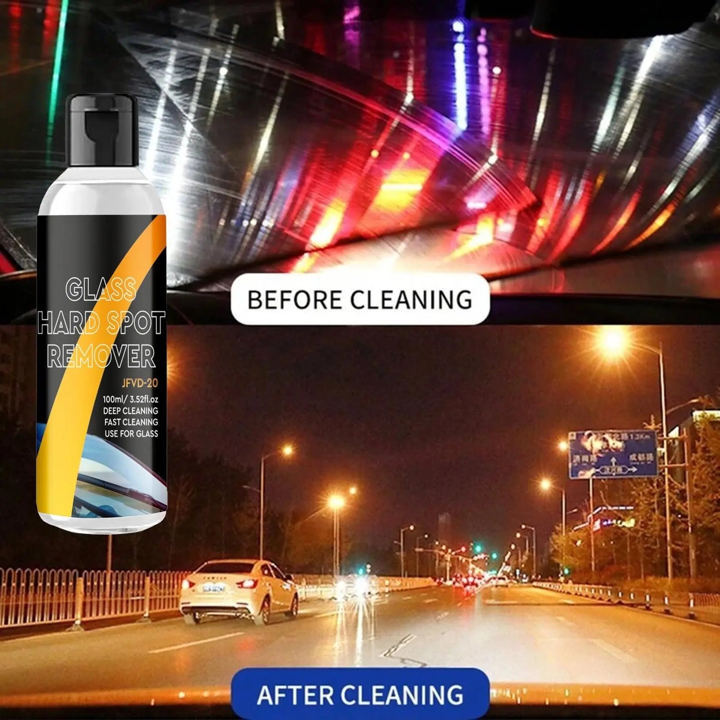 Car Glass Oil Film Cleaner (Pack of 2) bae740-fe