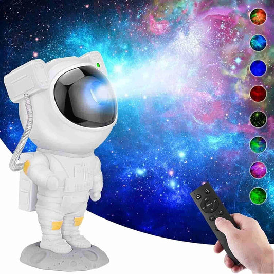 Astronaut Galaxy Projector - 360 Magnetic Head Rotation, Remote Control bae740-fe