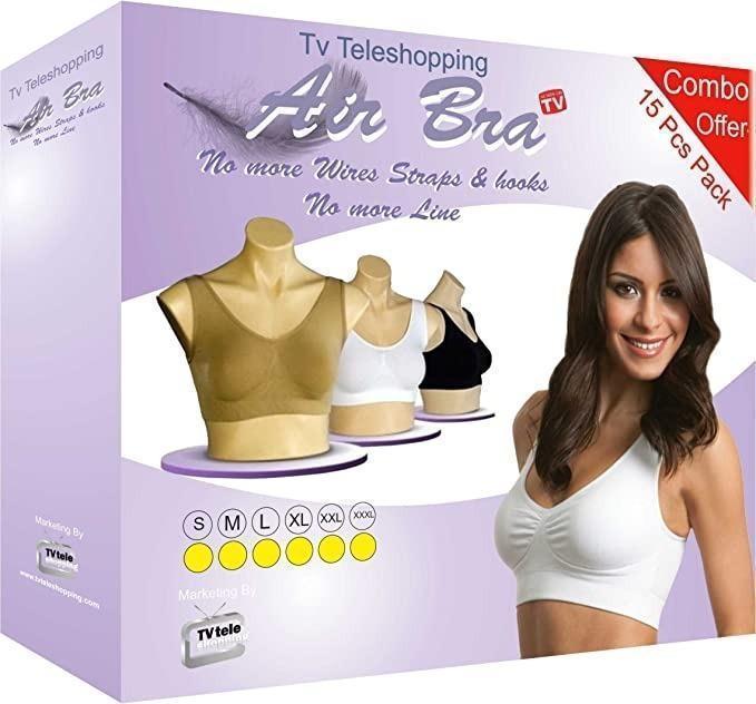 Women's Multicolor Air Bra Pack Of 3 Free Size bae740-fe