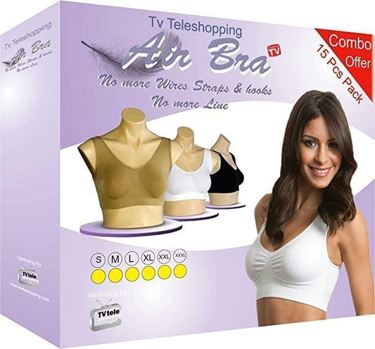 Women's Multicolor Air Bra Pack Of 3 Free Size bae740-fe