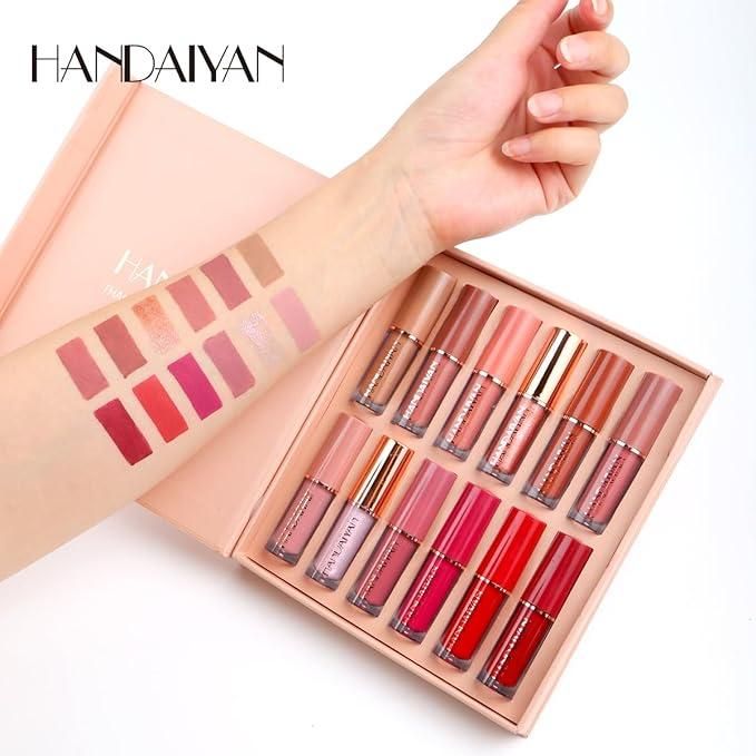 Velvet Matte Liquid Lipstick Set 12Pcs bae740-fe