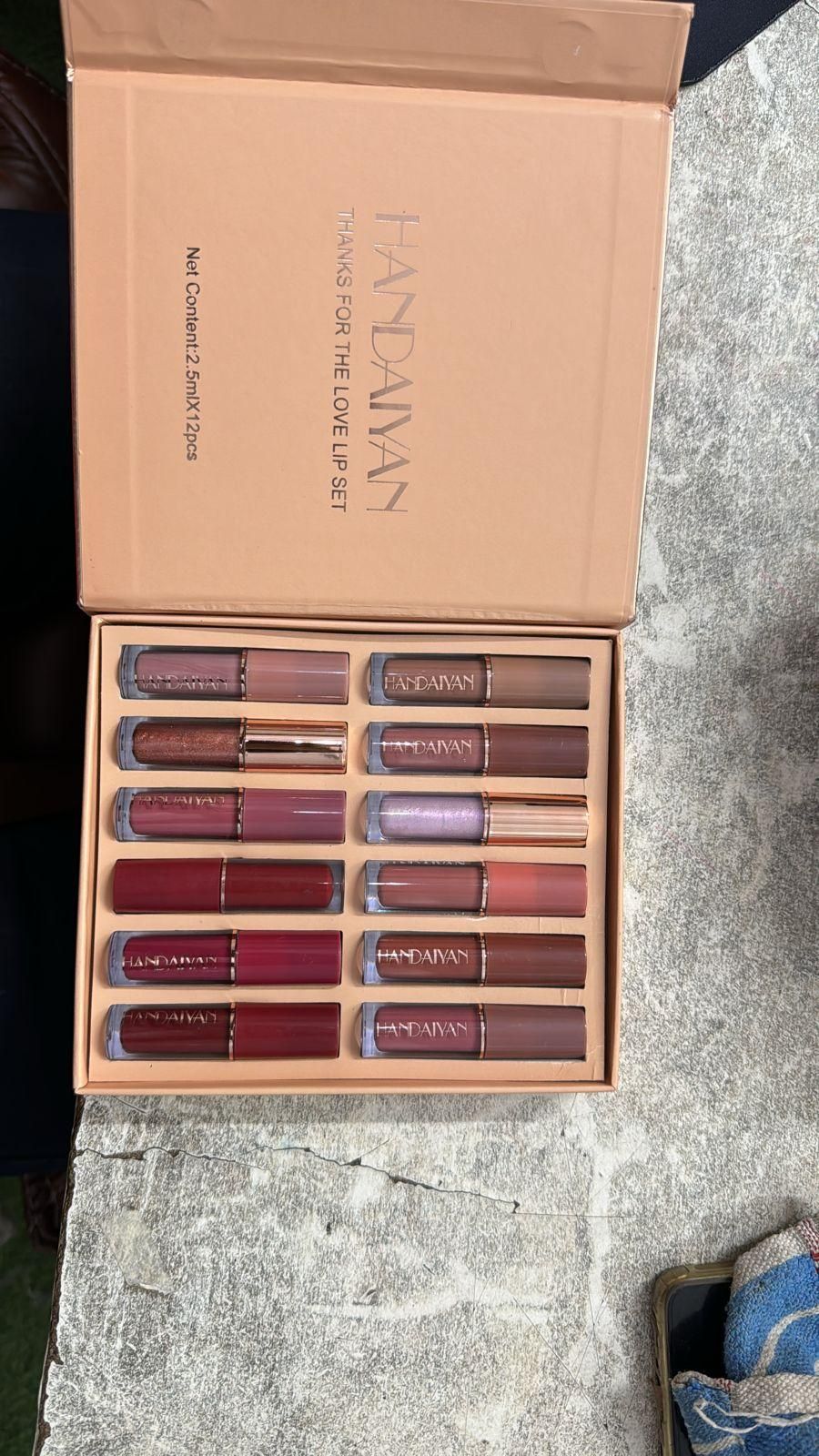 Velvet Matte Liquid Lipstick Set 12Pcs bae740-fe