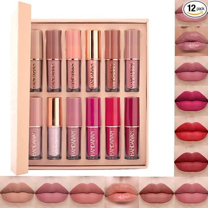 Velvet Matte Liquid Lipstick Set 12Pcs bae740-fe