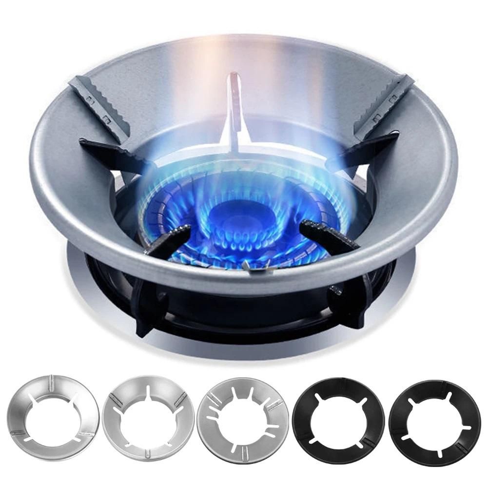 Gas Stove Cover Disk-Windshield Bracket Gas Stove Energy Saving Cover Disk Fire Reflection Windproof Stand(Pack of 2) bae740-fe