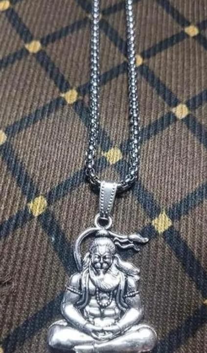 Hanuman Silver Locket With Chain bae740-fe