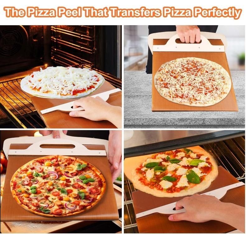 Wooden Pizza Paddle with Smooth Handle for Transfer The Pizza Crust bae740-fe