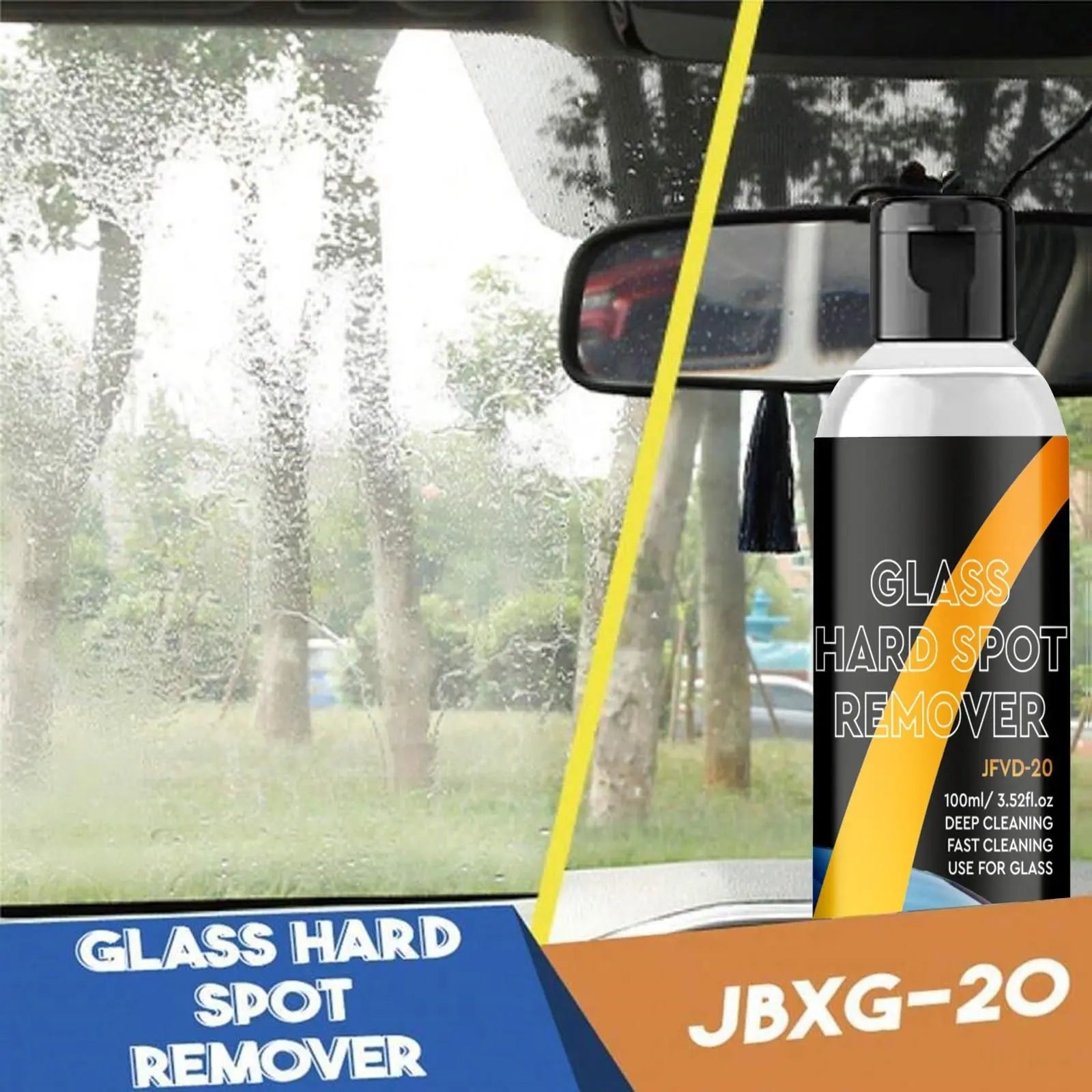 Car Glass Oil Film Cleaner (Pack of 2) bae740-fe