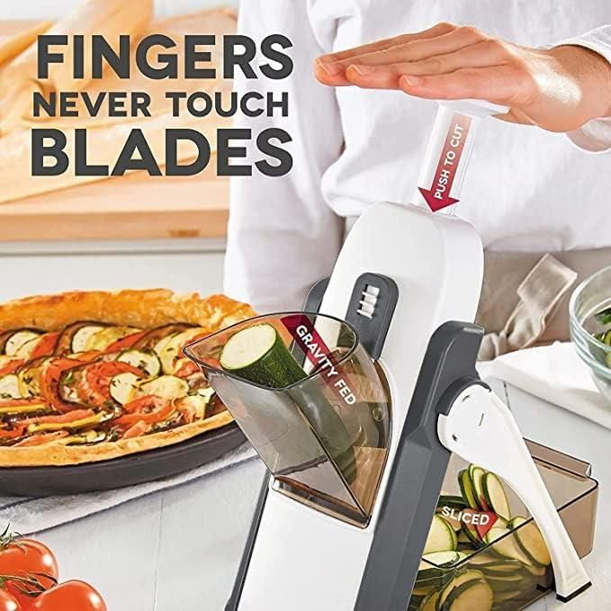 Slicer for Vegetables, Meal Prep with Thickness, Size Adjustment bae740-fe